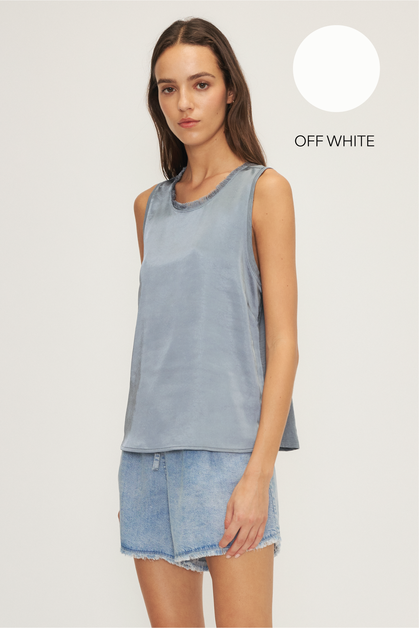 SIENNA TANK TOP-Off white
