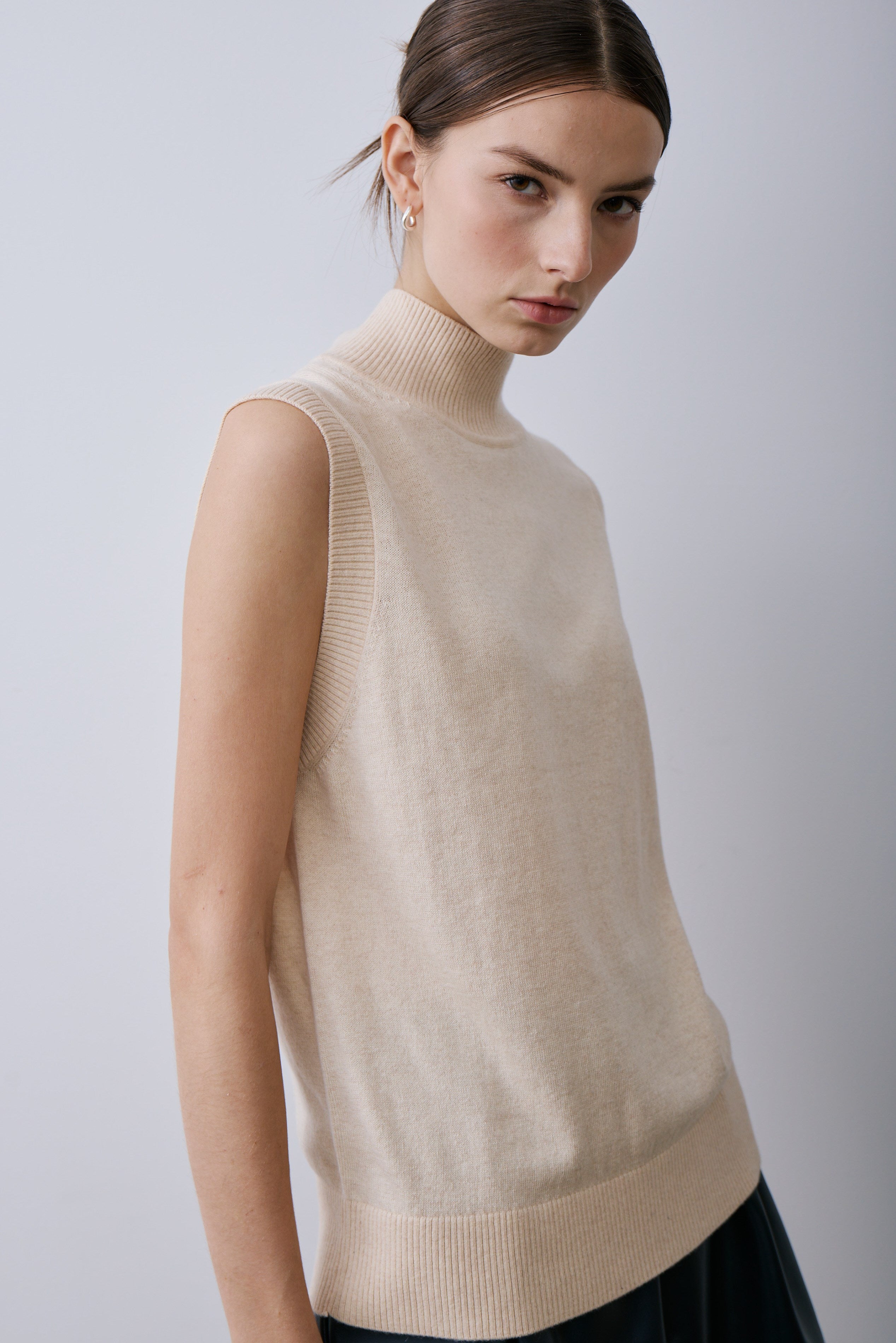 SILIN SWEATER TOP-Oatmeal
