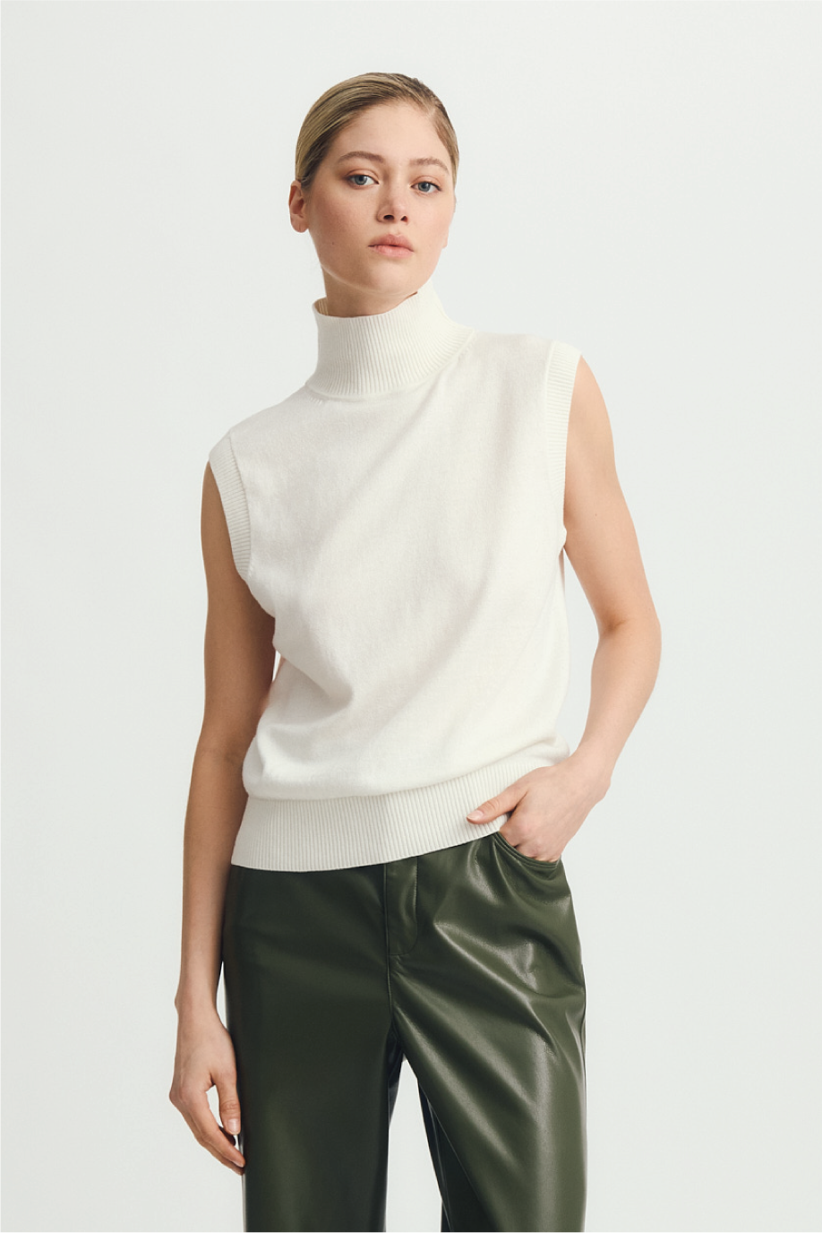 SILIN SWEATER TOP-Off white