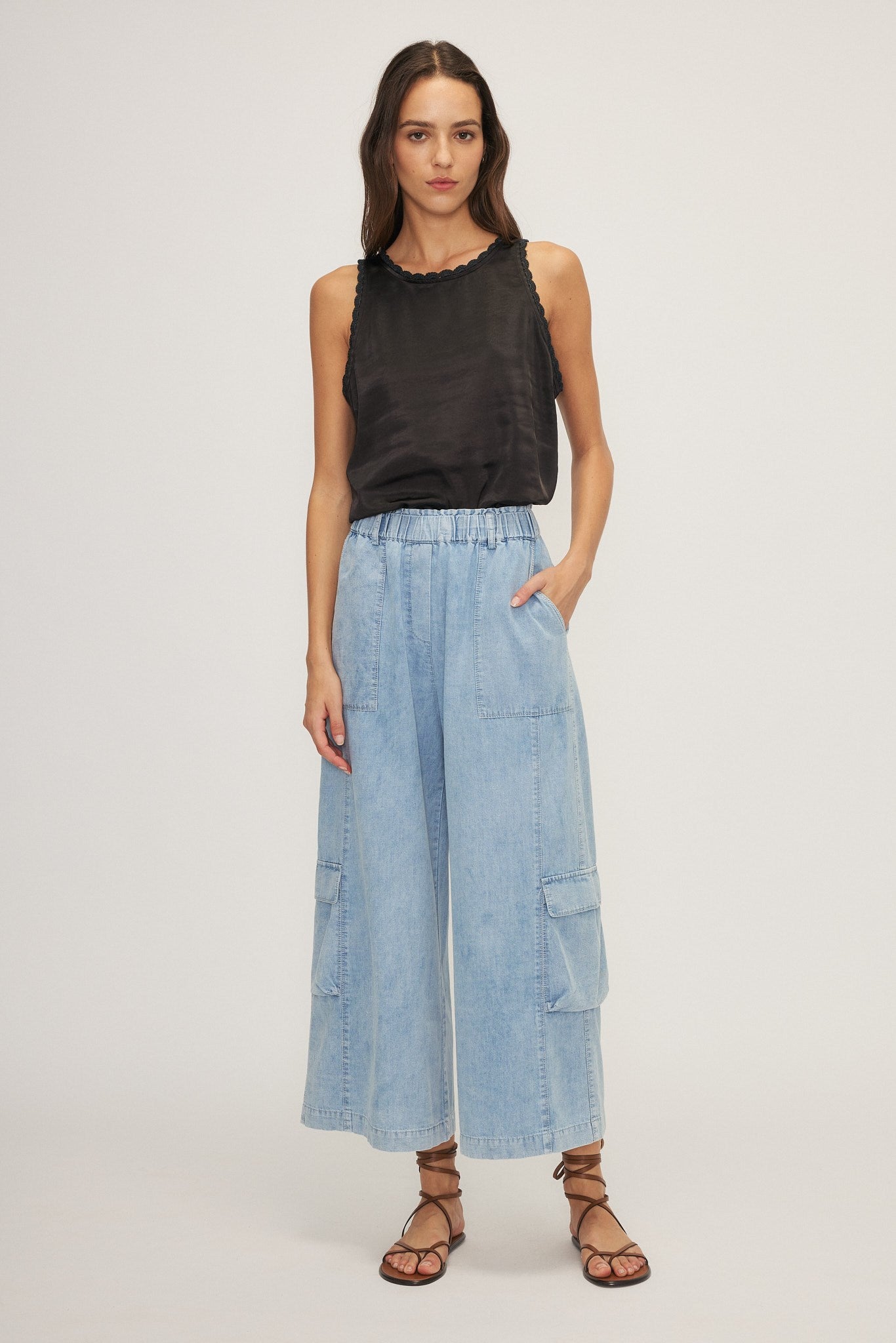 SILVESTRE PANT-Med. blue denim