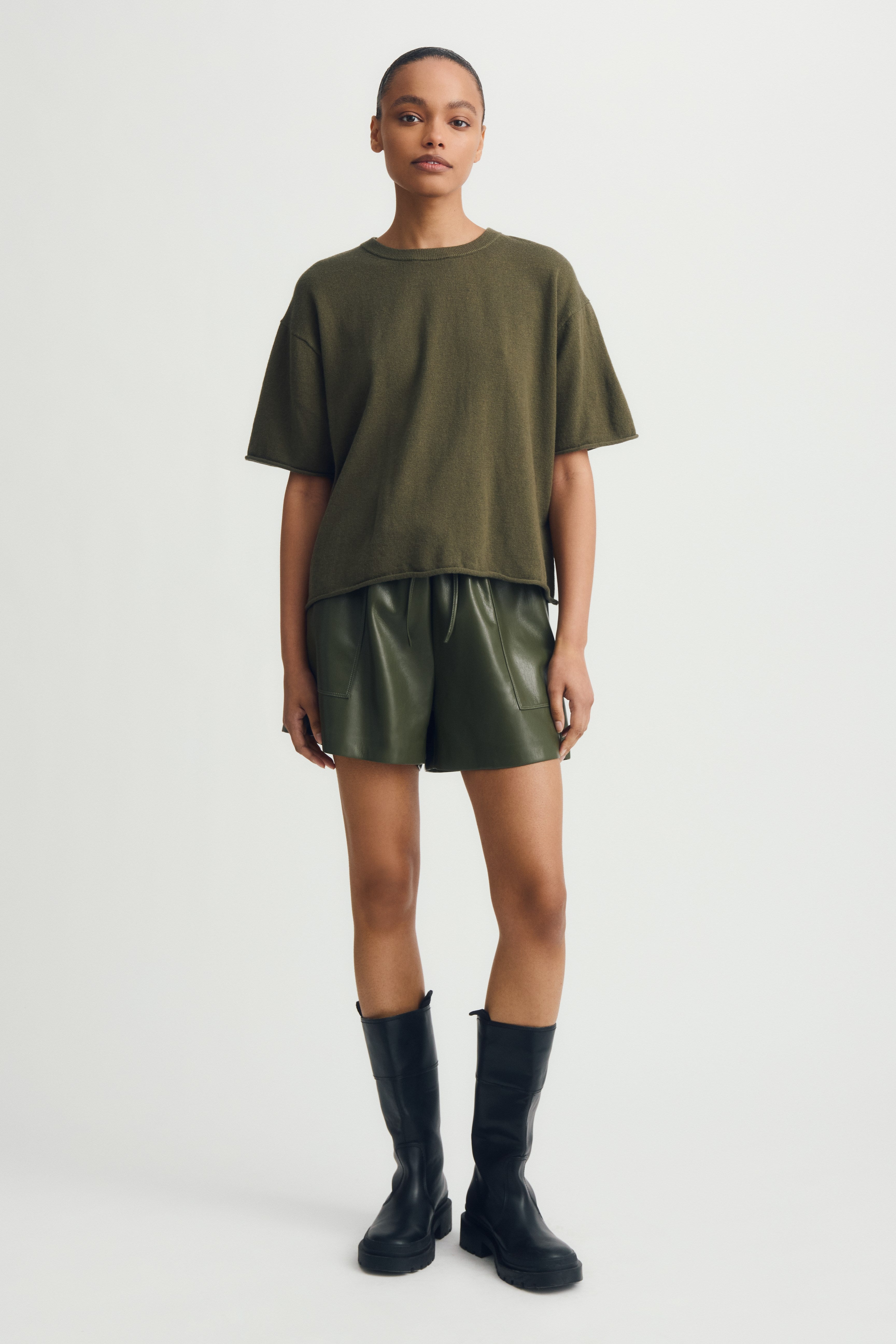 SOFIA PULL - kaki foncé