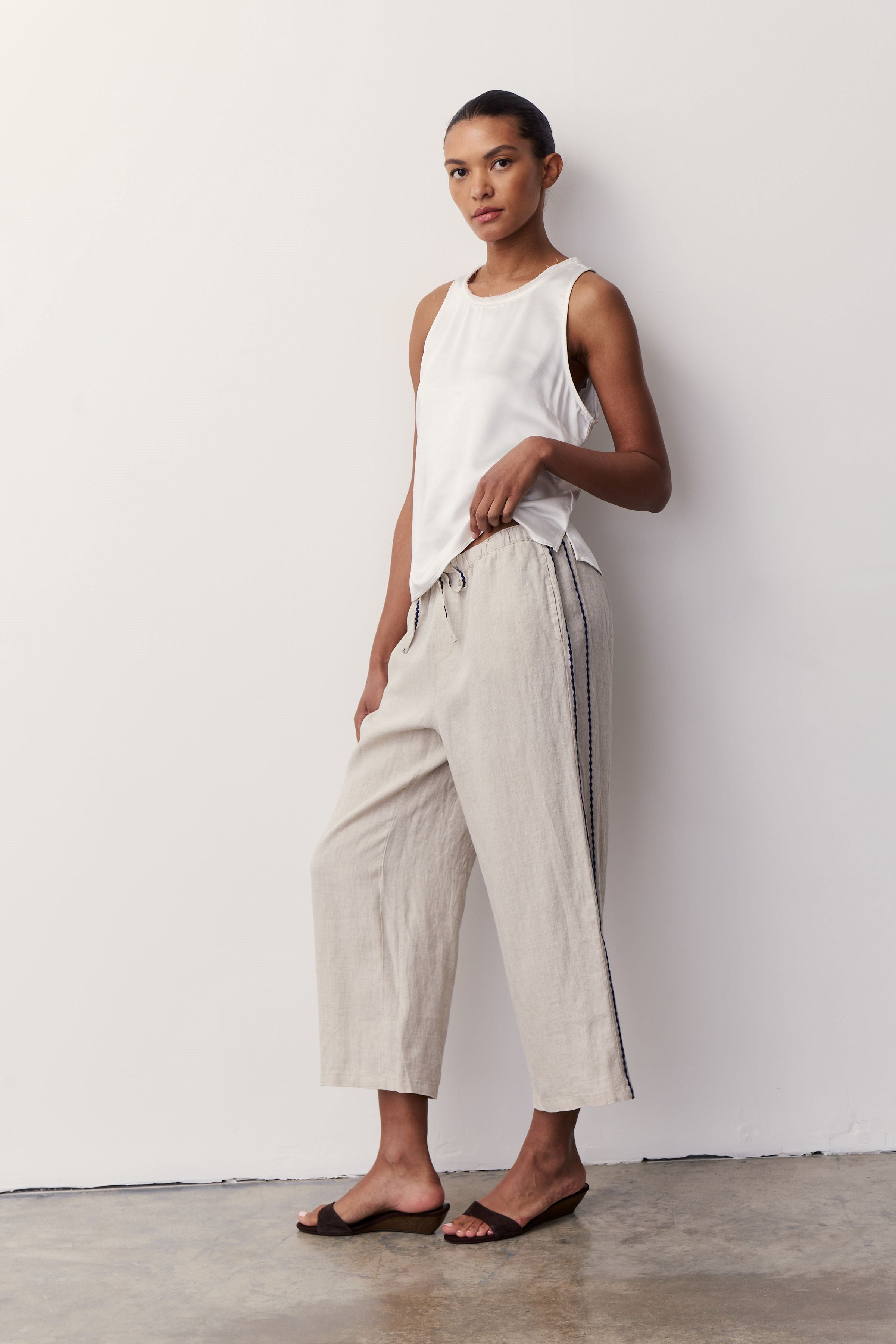 SUZA PANT-Lt beige