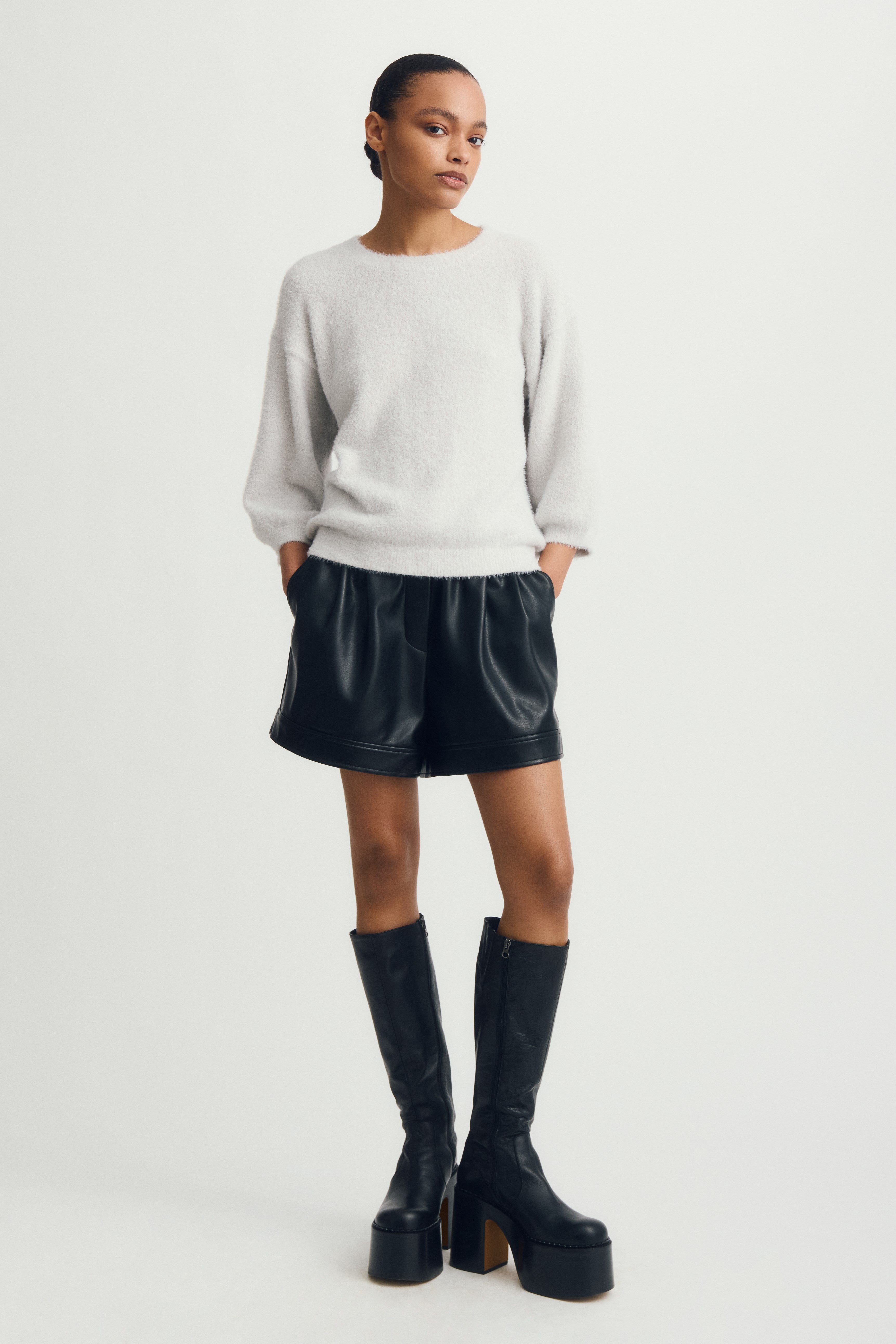theo sweater - mélange gris