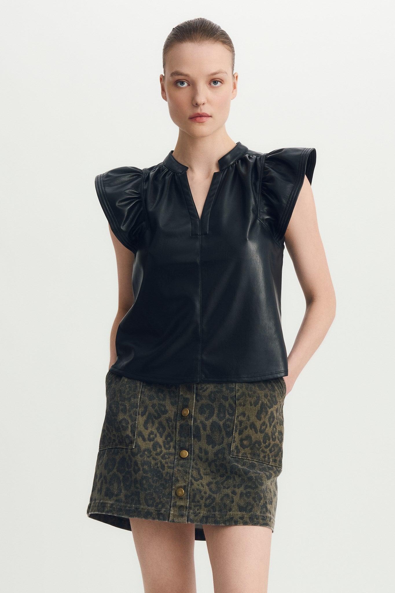 VENORA TOP - Noir