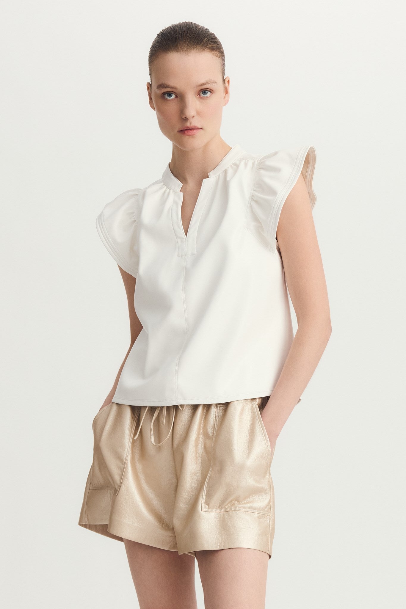 VENORA Haut Blanc cassé