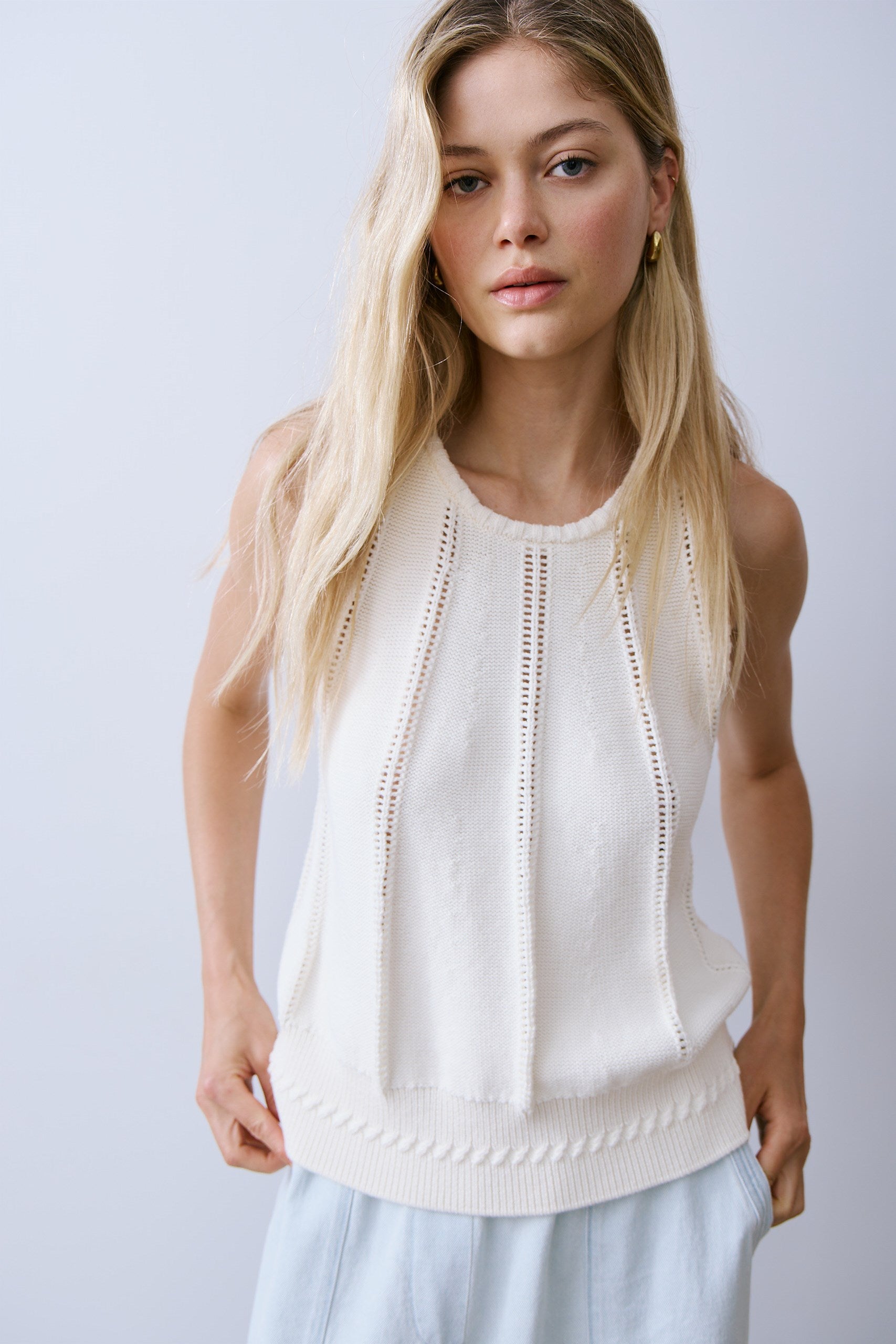 pull VERUKA SWEATER - Crème
