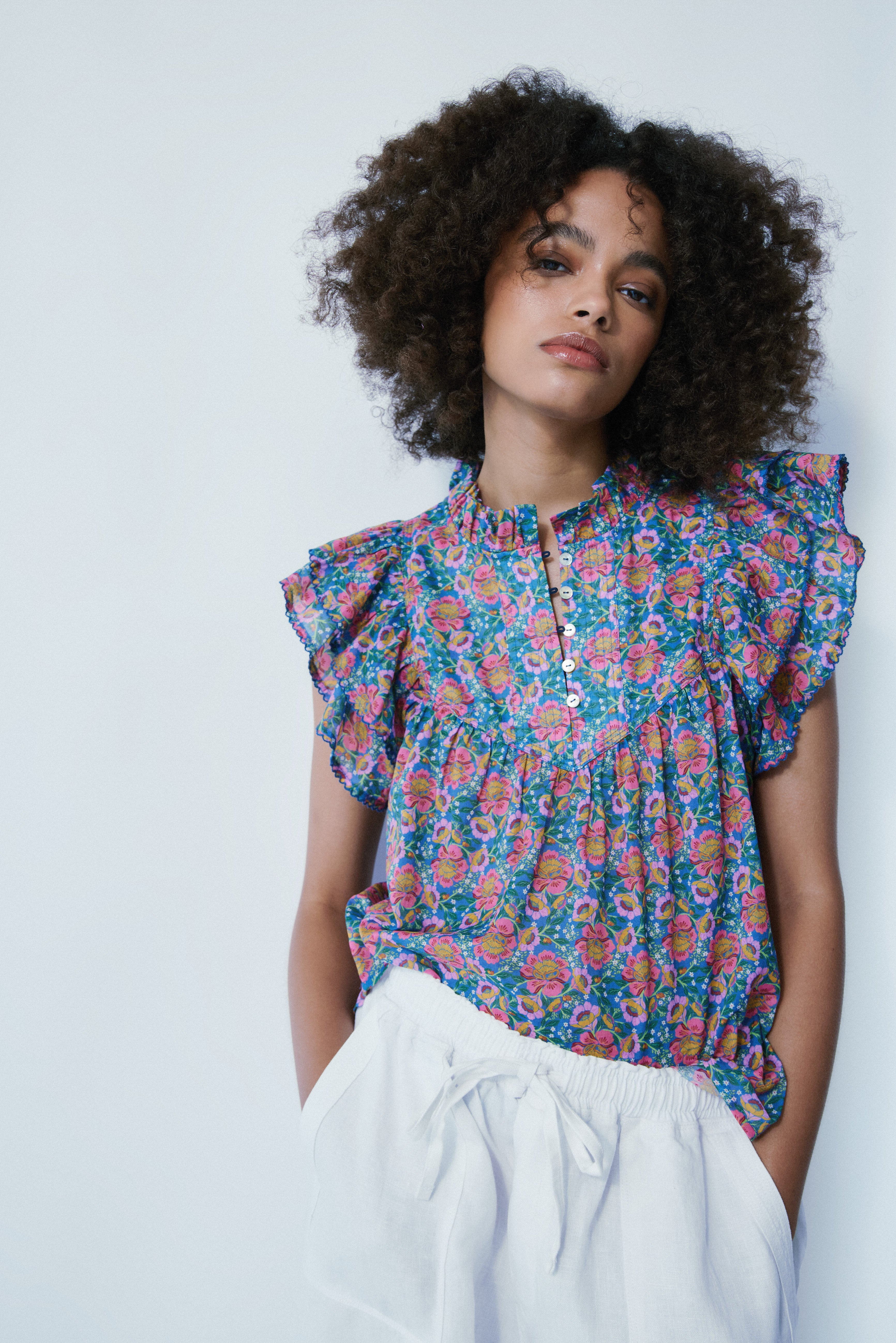 Aluna floral carnival blouse