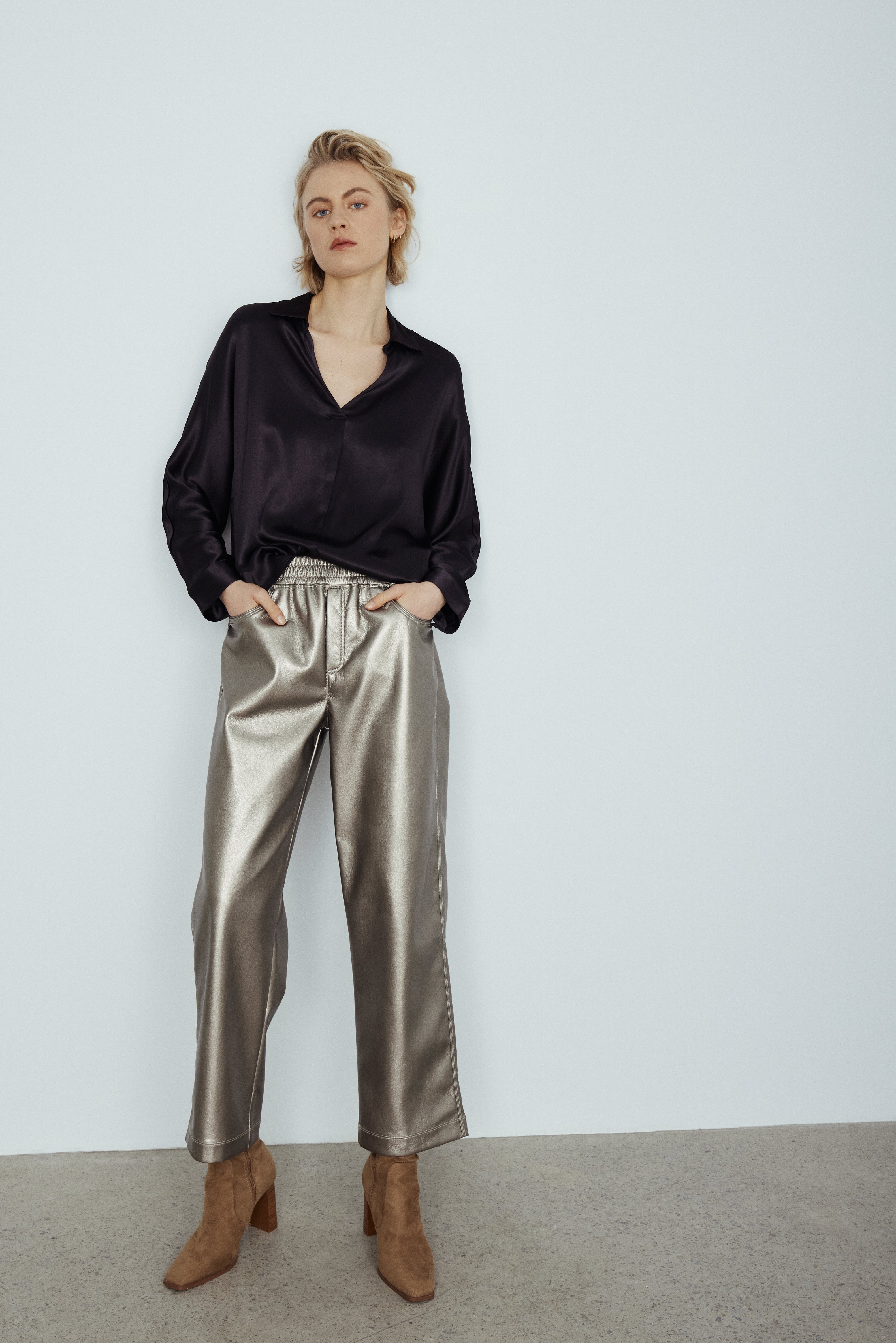 Harlow faux leather pants