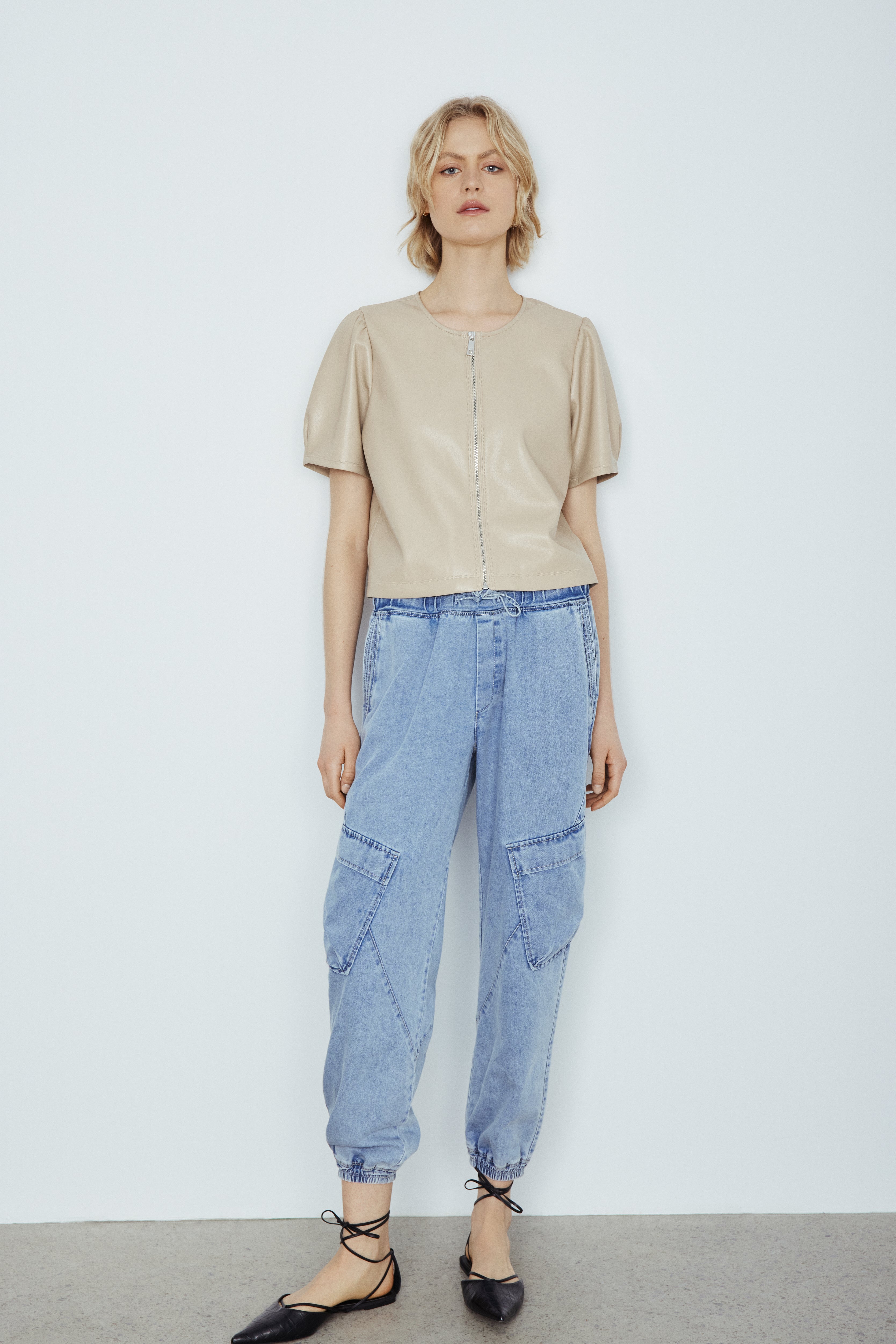 Madelia denim cargo pants