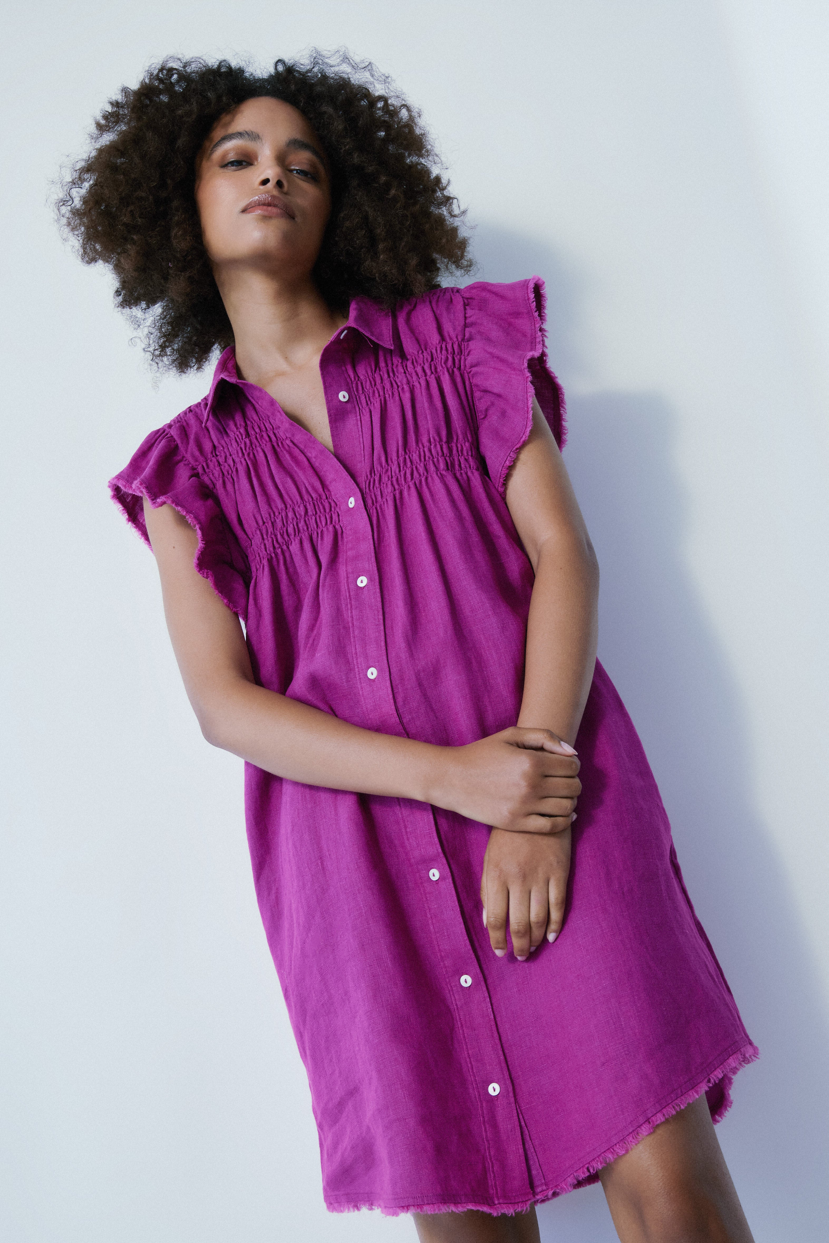 Sunset deep violet dress