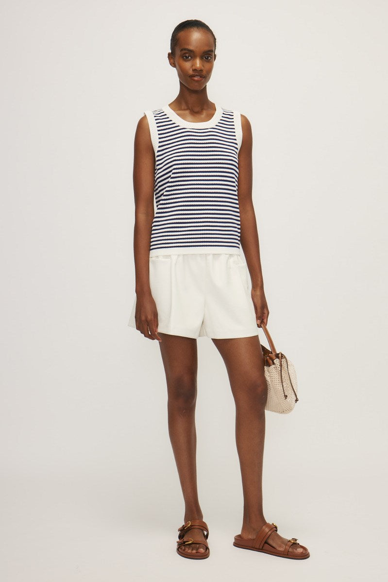 AMELY TANK TOP-Navy stripe