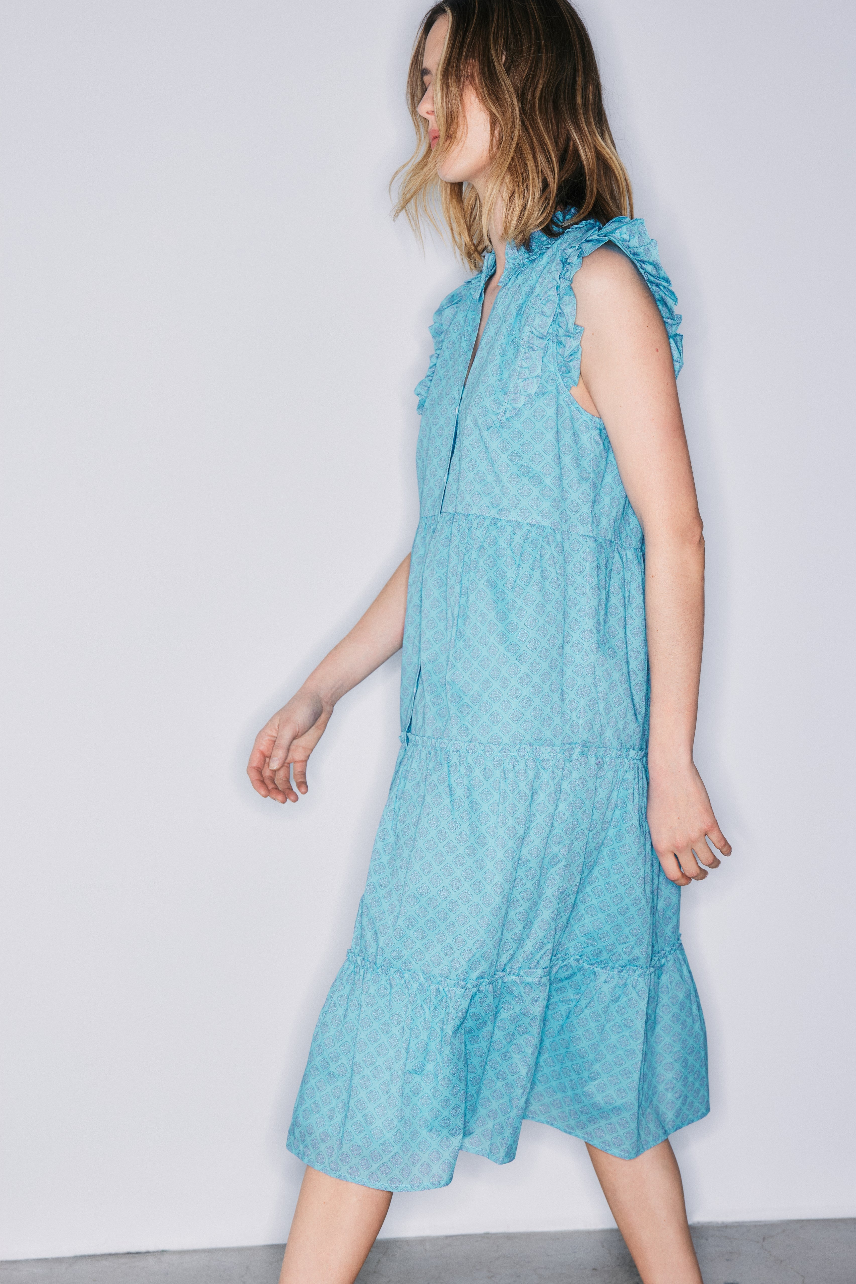ARIA DRESS-Lt. blue gem