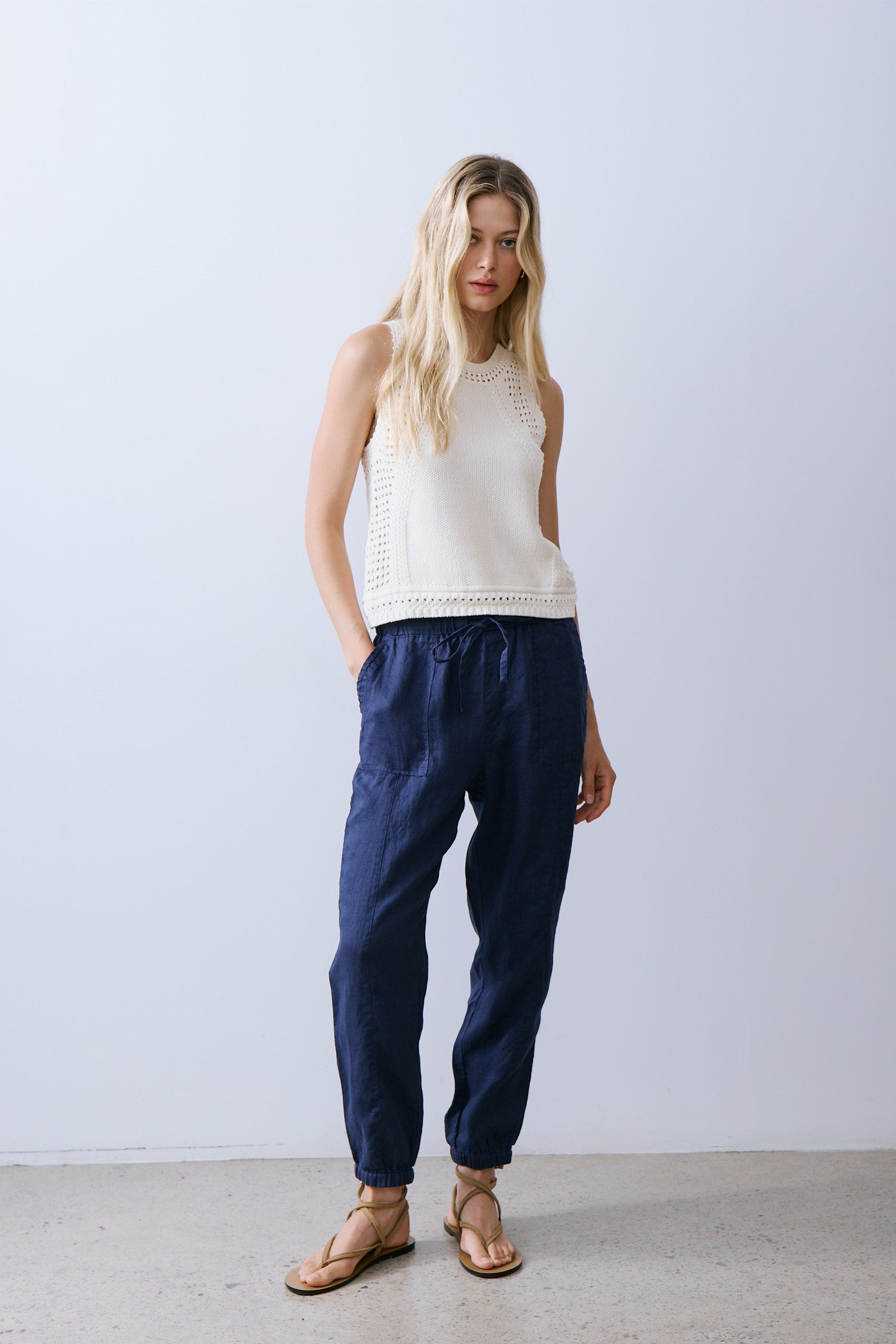 BRIE PANT-Navy