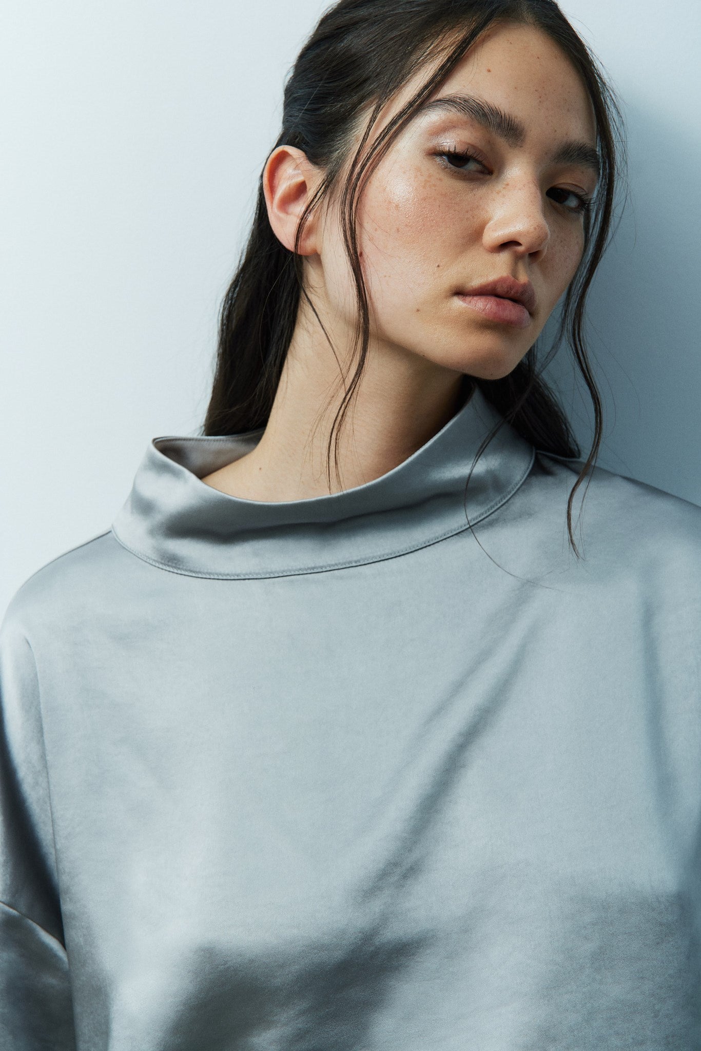 CHARYLNE BLOUSE - Gris parfait