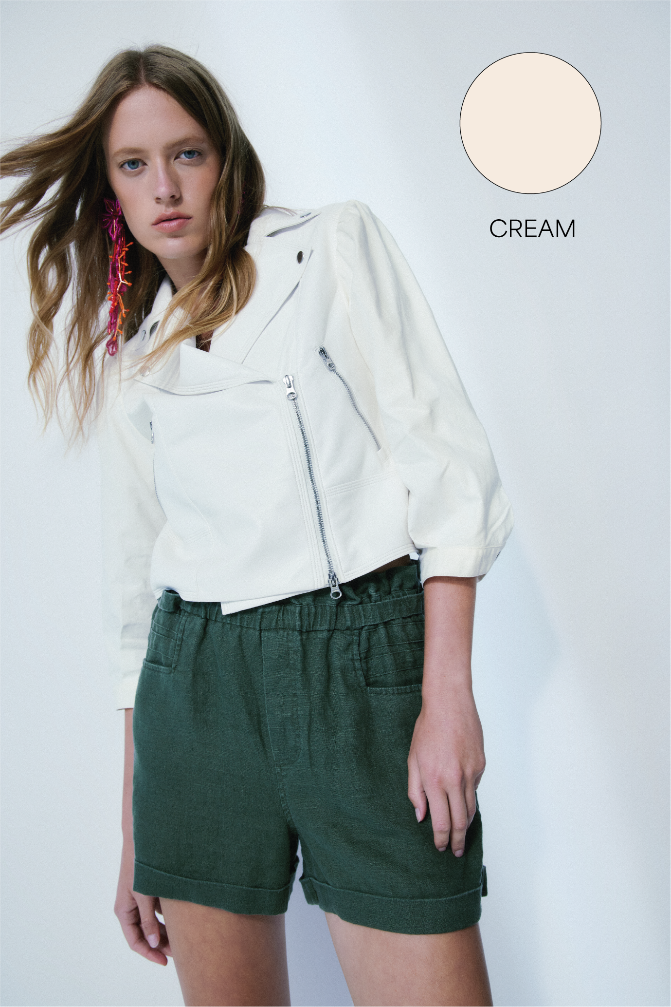 CLOVER JACKET-Cream