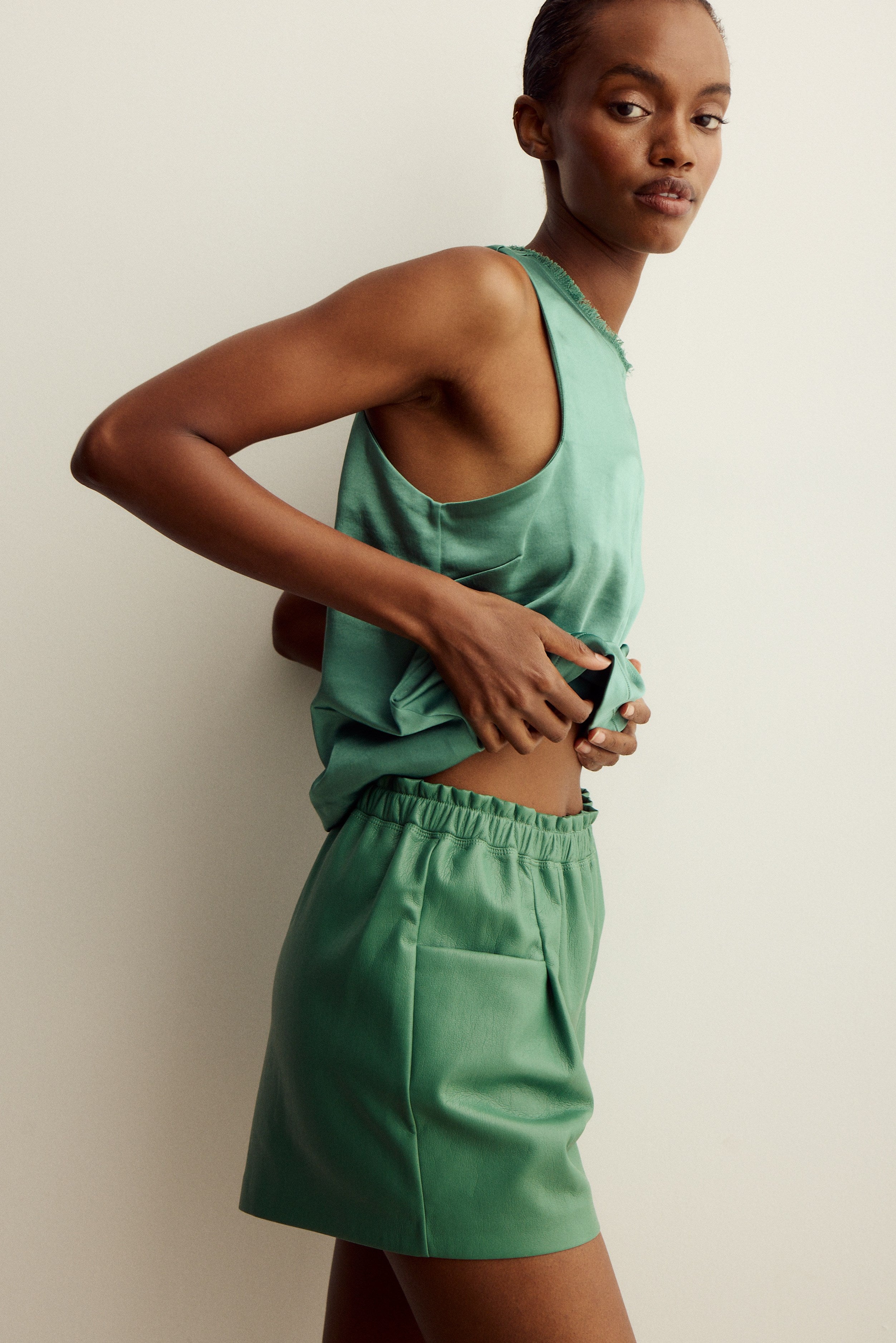 EDEN TOP-Exotique vert