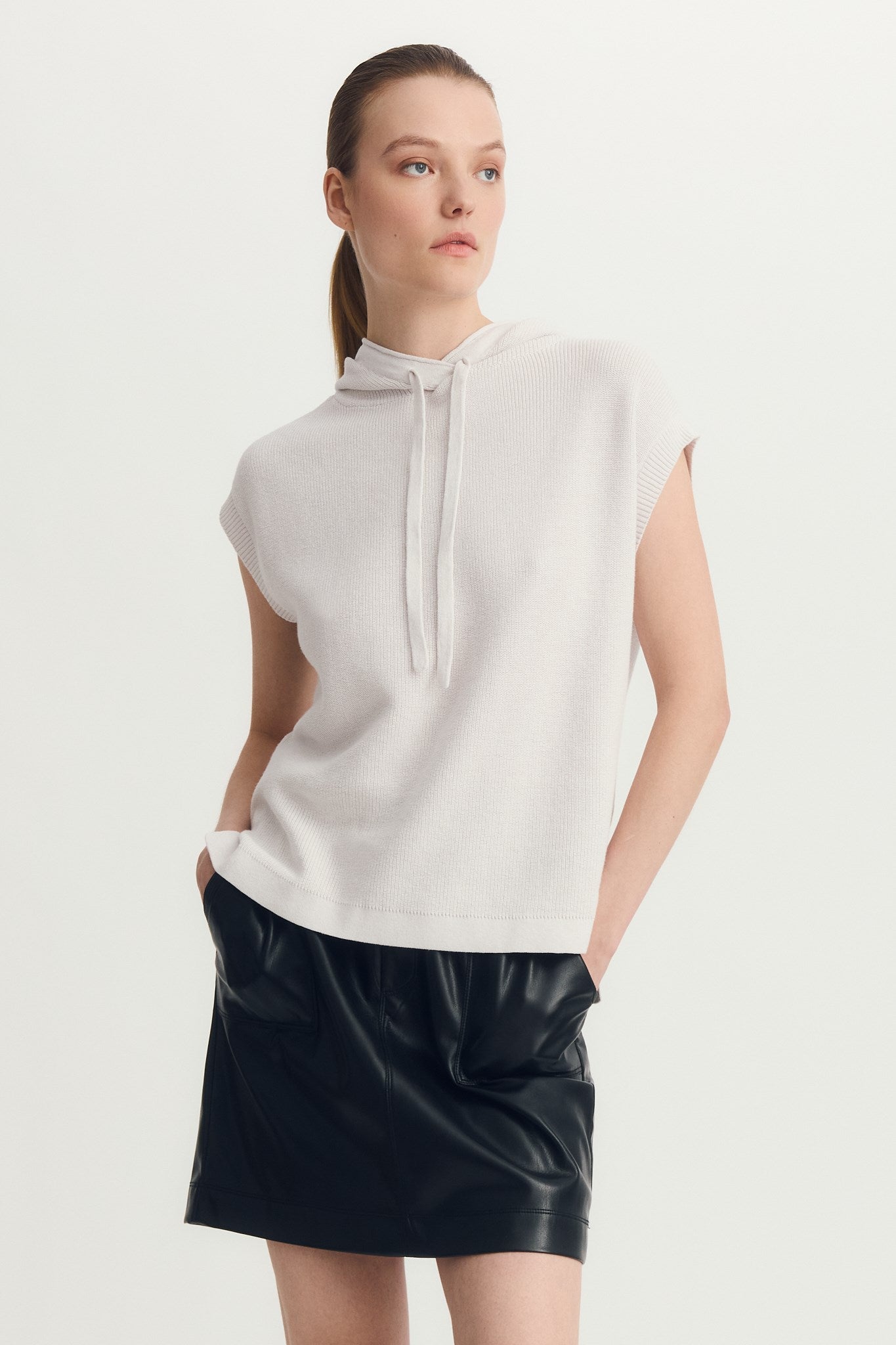 ELSIE SWEATER-Feather grey