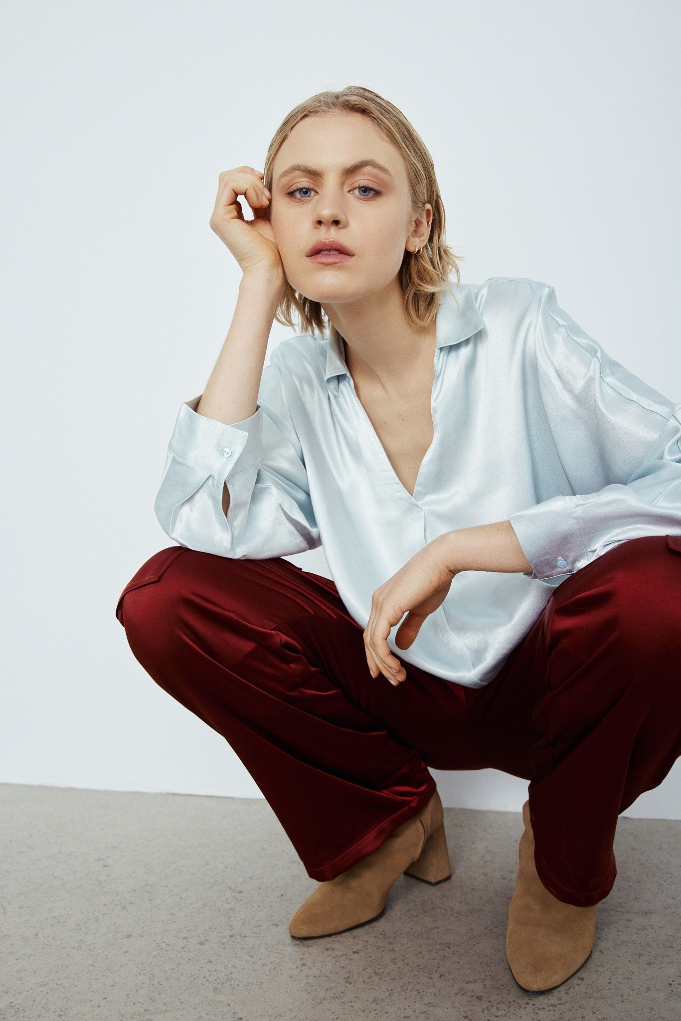 HELI BLOUSE-Glace
