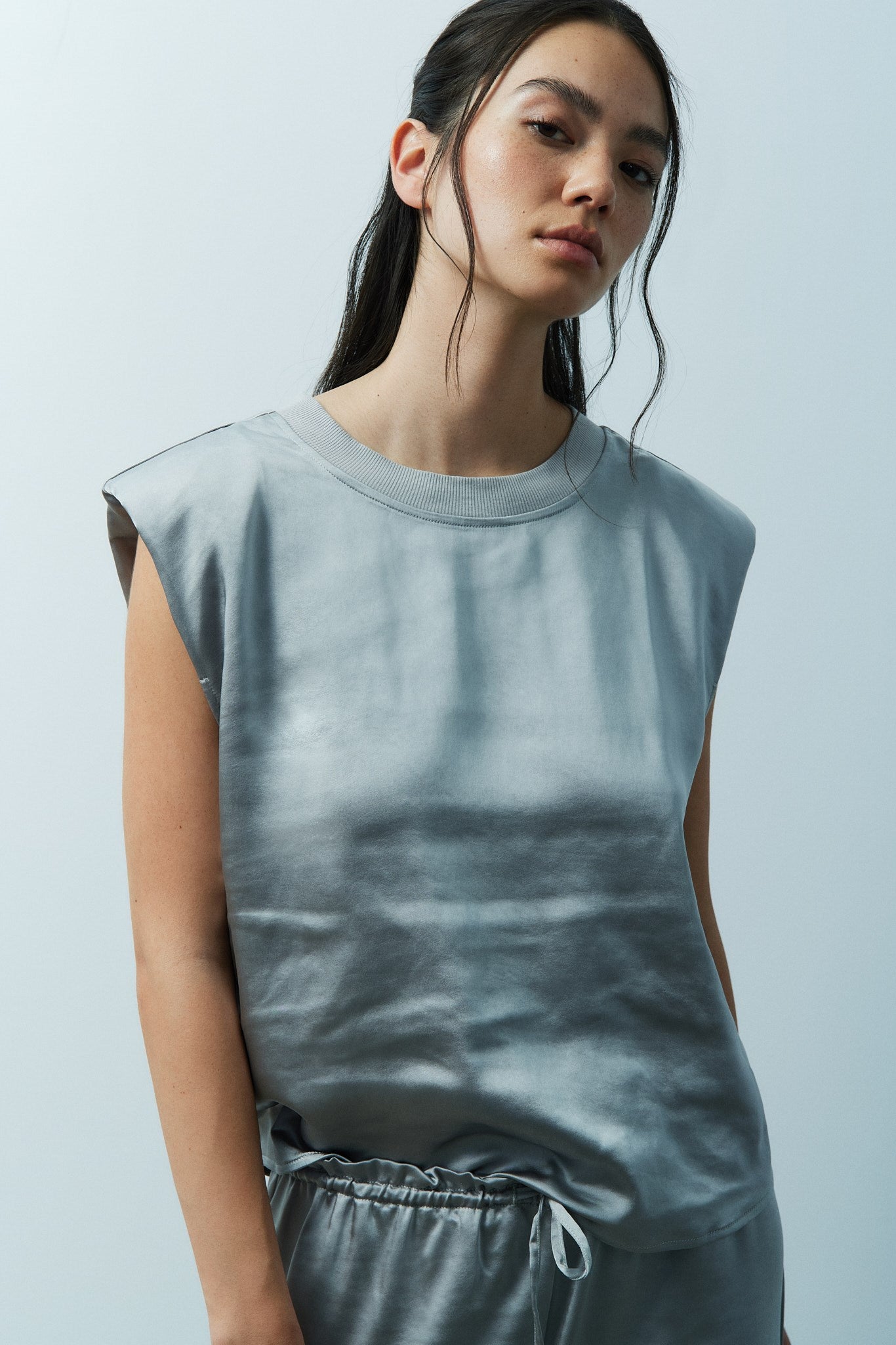 HELORA TOP - Gris parfait