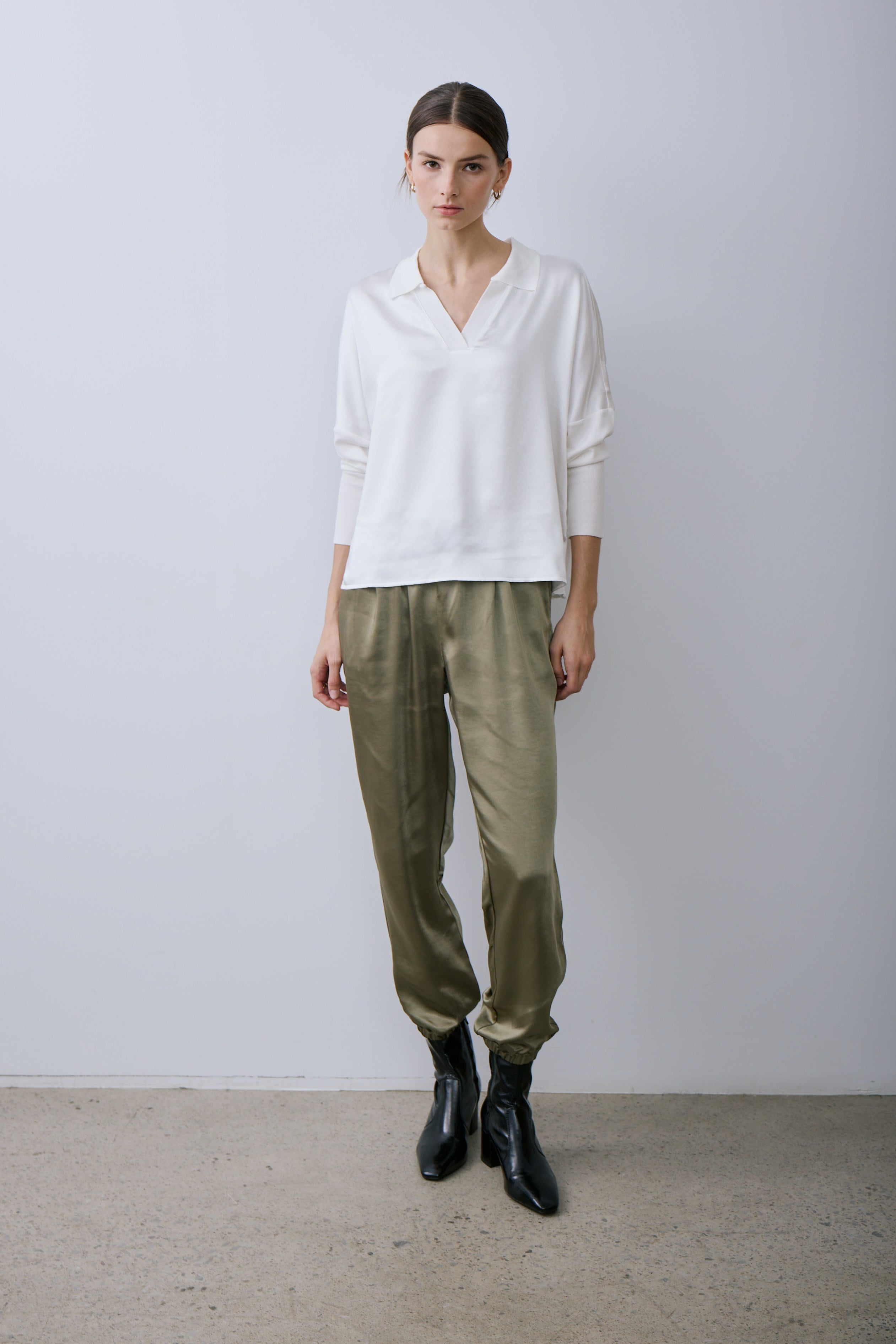 HERA PANT-Dk khaki