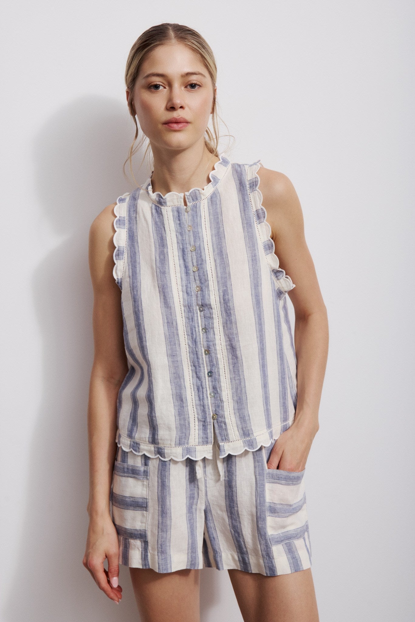 KENNEDY-Denim blue stripe