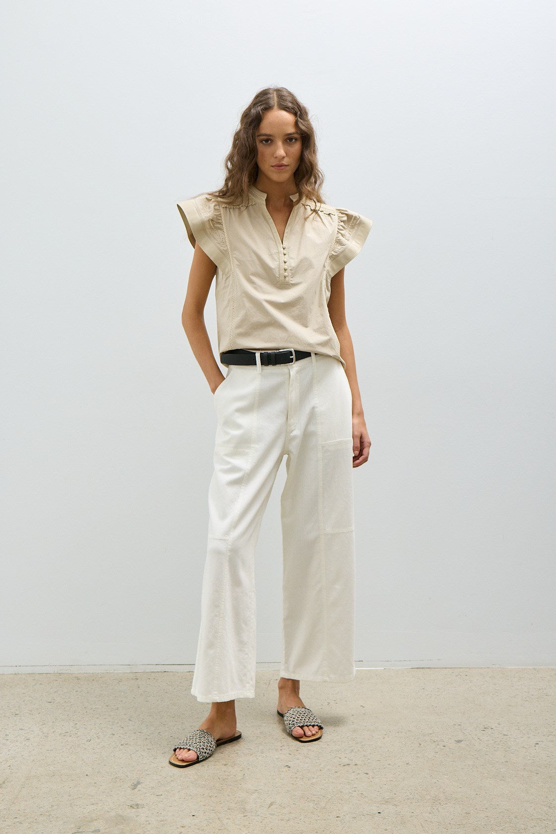 MANA BLOUSE-Ciment