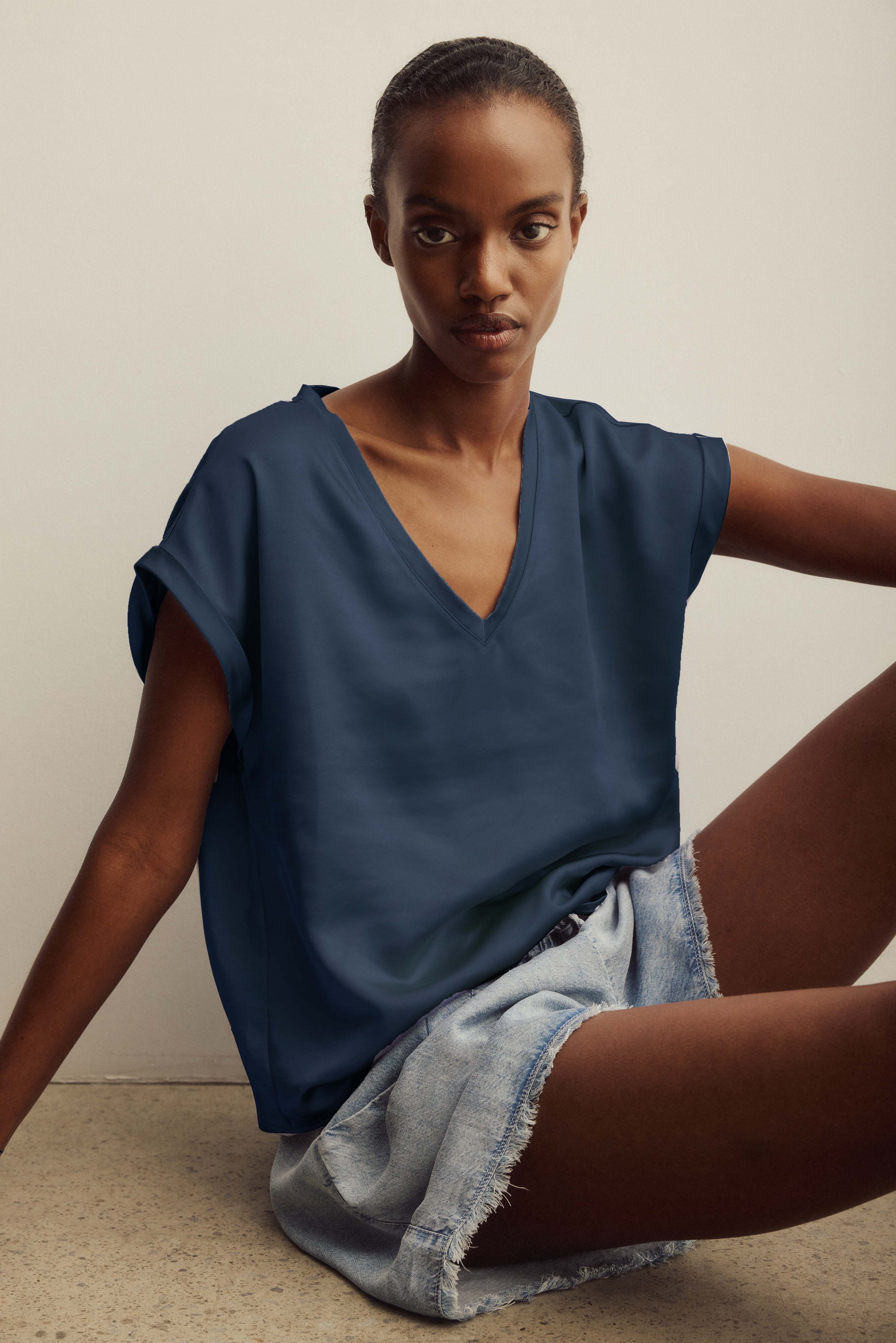 NATALIA TOP-Navy