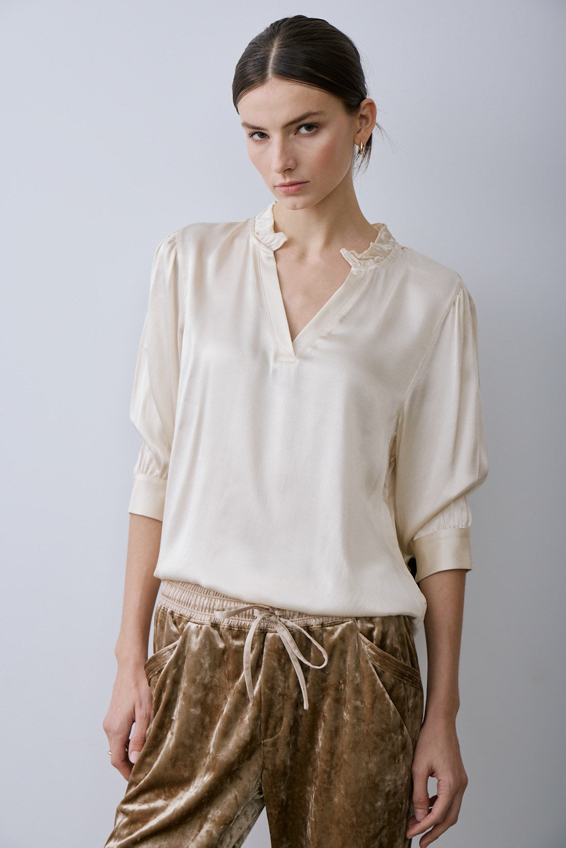 ROSEMARY BLOUSE-Cream