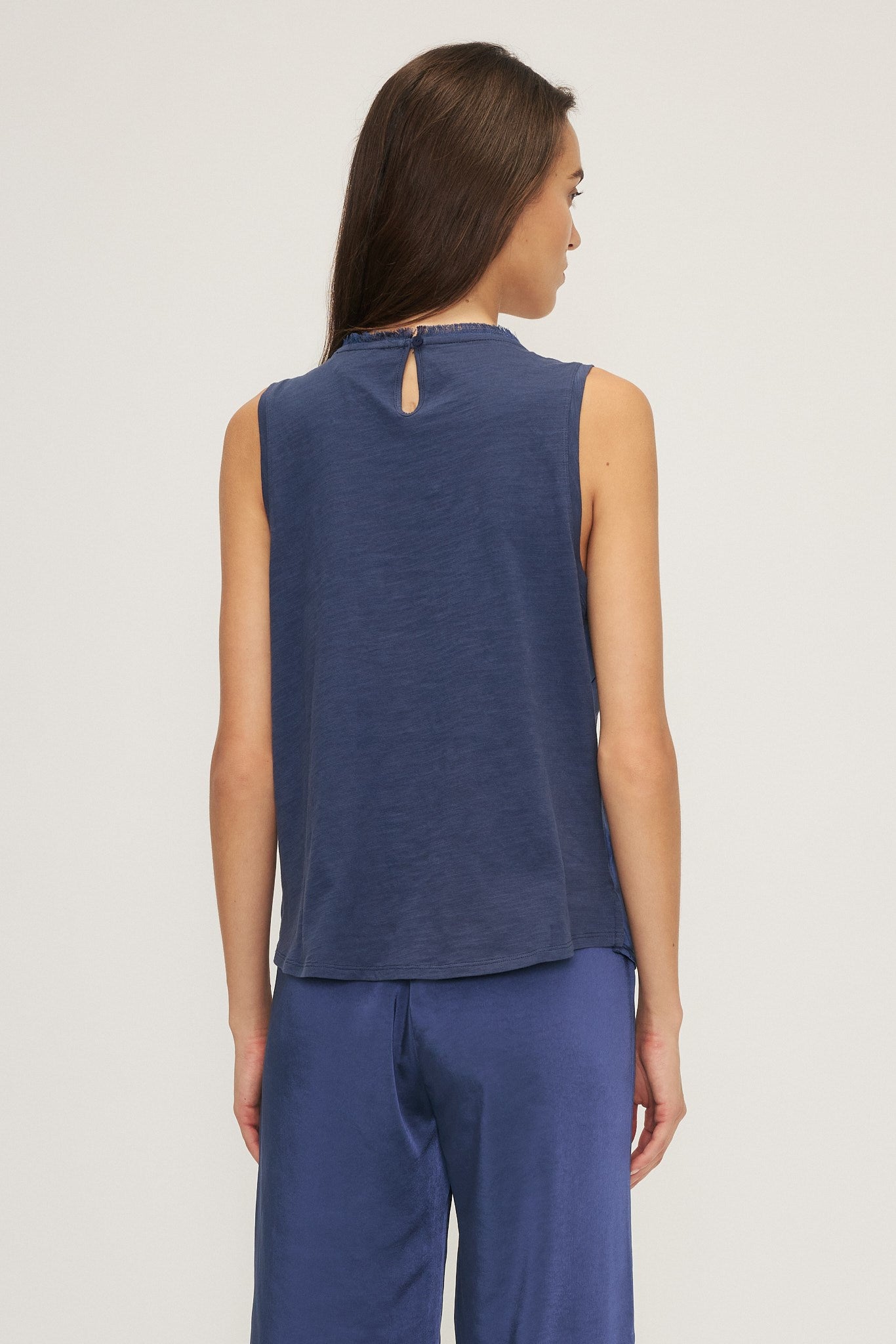 SIENNA TOP-Summer navy