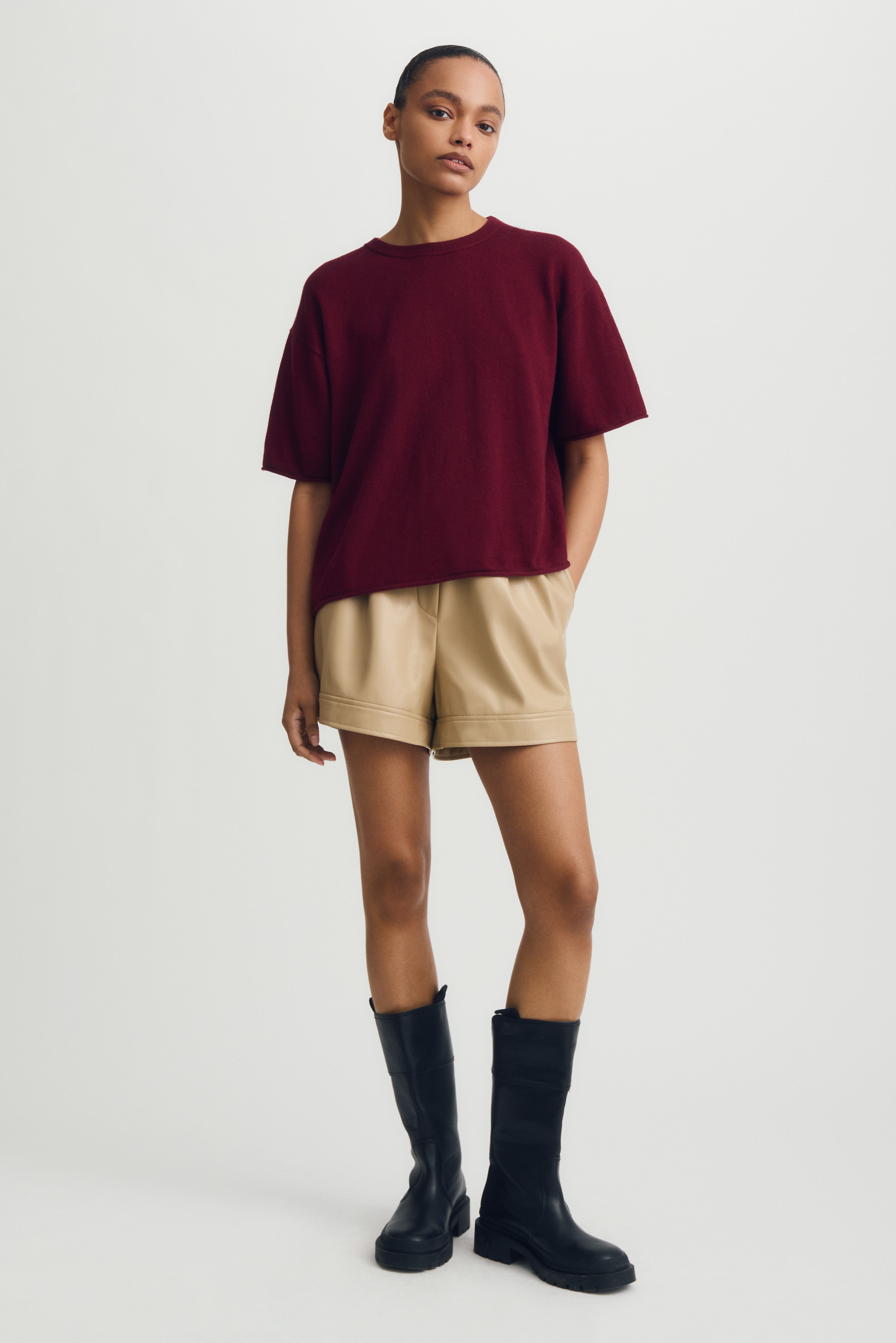 SOFIA SWEATER-Burgundy