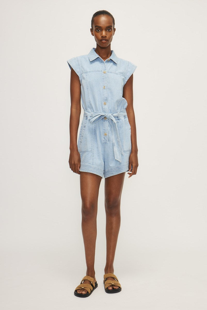 ULYSSE ROMPER - Bleu décoloré