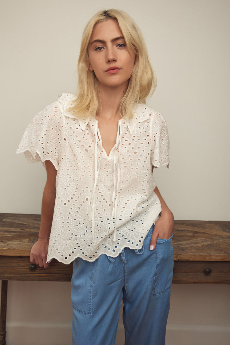 Aye broderie anglaise blouse