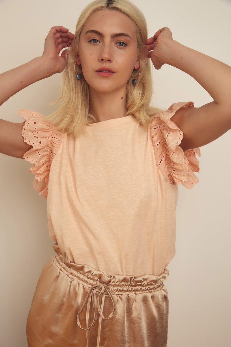 Marje tee soft coral