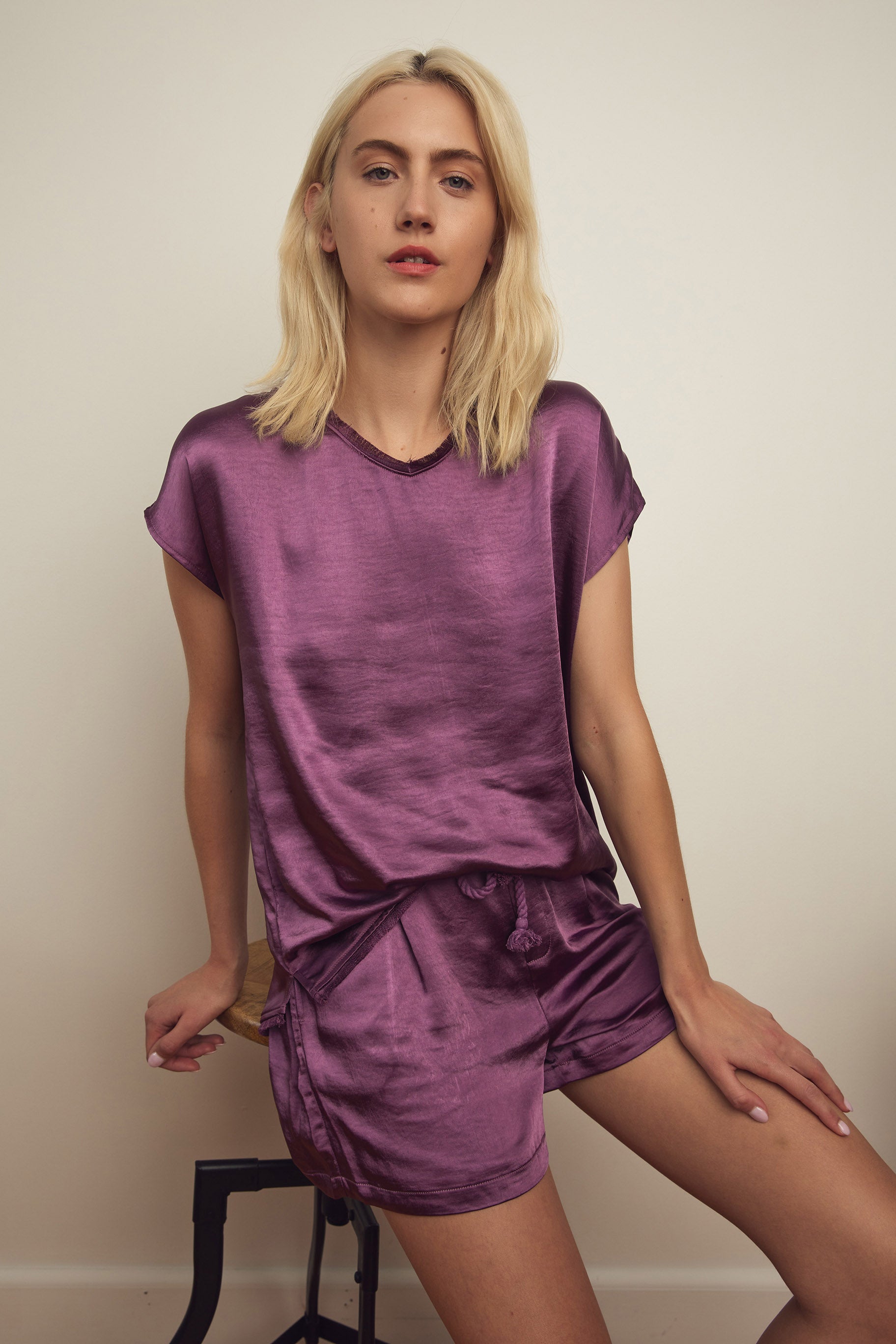 simone purple tee